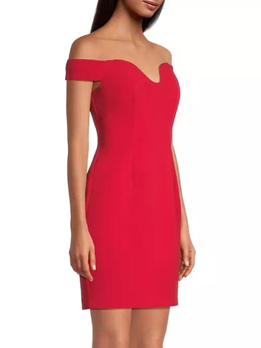 Liv Foster Off The Shoulder Stretch Twill Mini Romantic Sweetheart Dress NWT 2